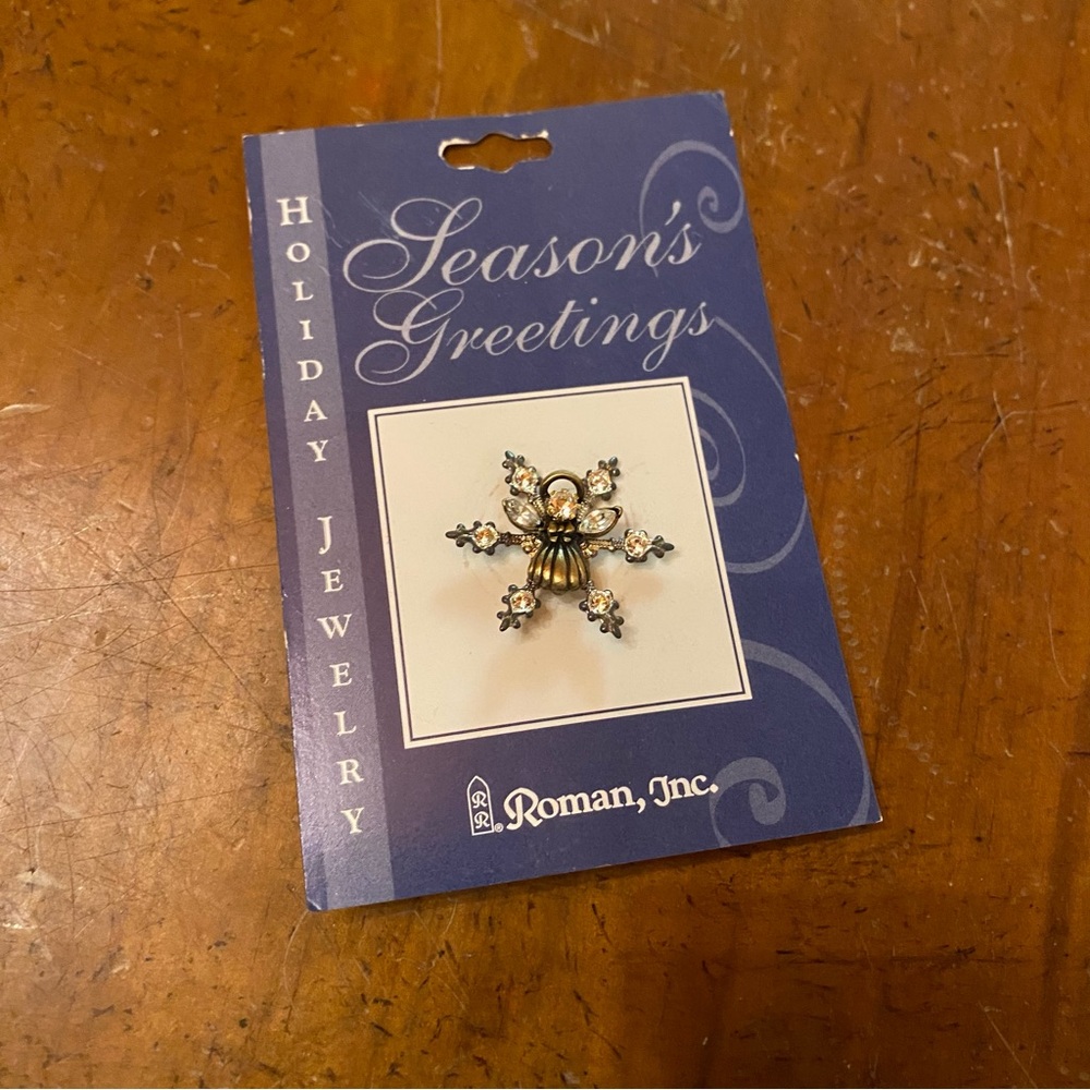 Roman, Inc. Holiday Snowflake Pin 2002 NWT